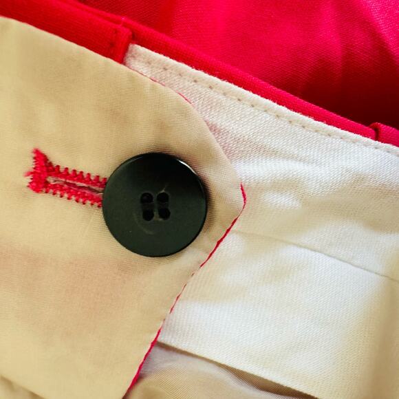 Theory Womens Treeca 2 Good Wool Cropped Watermelon Pink Tailored Dress Pants 2 - Picture 11 of 15